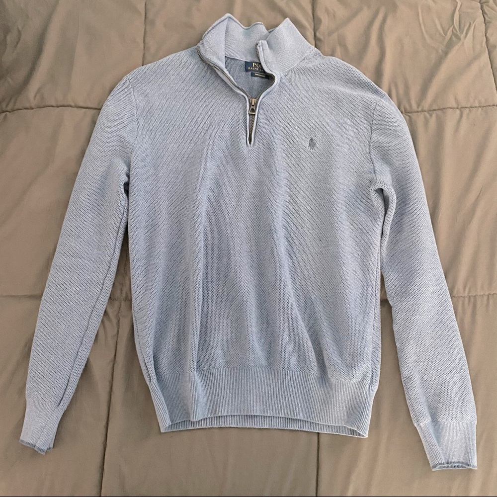 Light Blue Ralph Lauren Quarter Zip